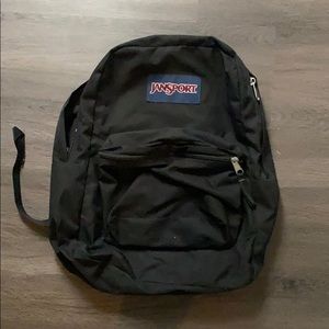 plain black jansport backpack
